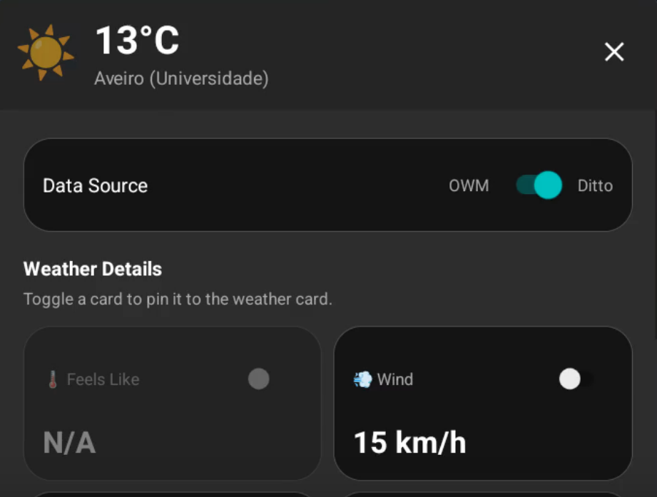 Frontend Weather Display